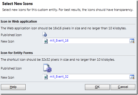 CRM 2011 UR12 Custom entity new icons dialogue now fixed